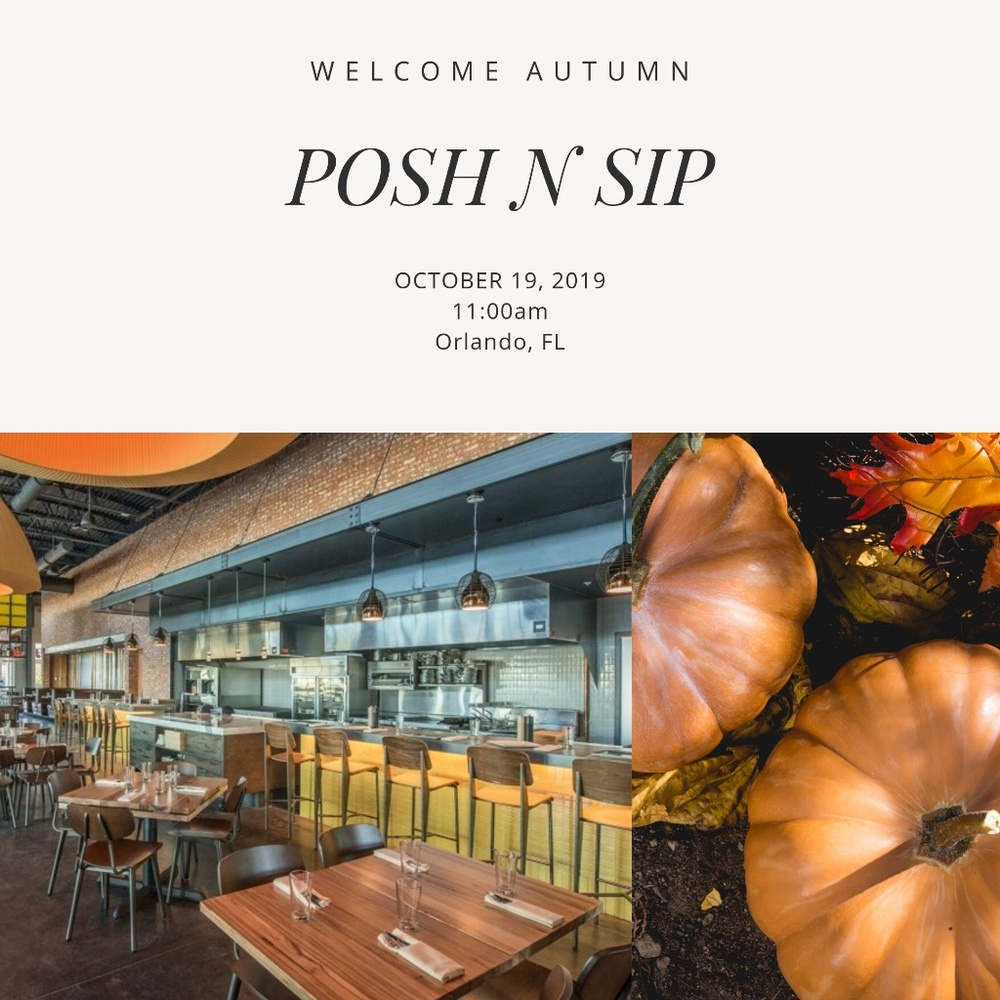 Cancelled - Posh N Sip